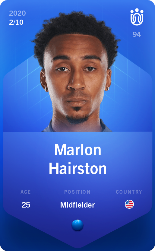 Sorare - Sorare Official - Marlon Hairston 2020-21 • Super Rare 2/10 - NFT # 66620175537668353898421447167726645598247074687134954668500997357002633326330