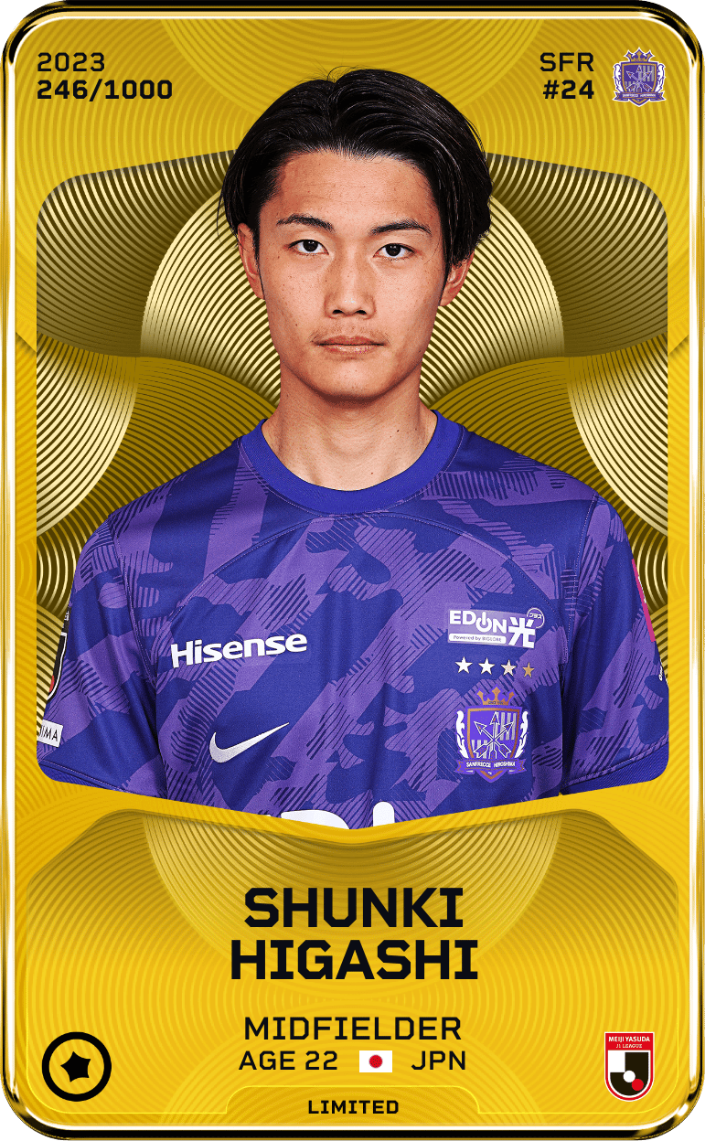 Shunki Higashi 2023-24 • Limited 246/1000