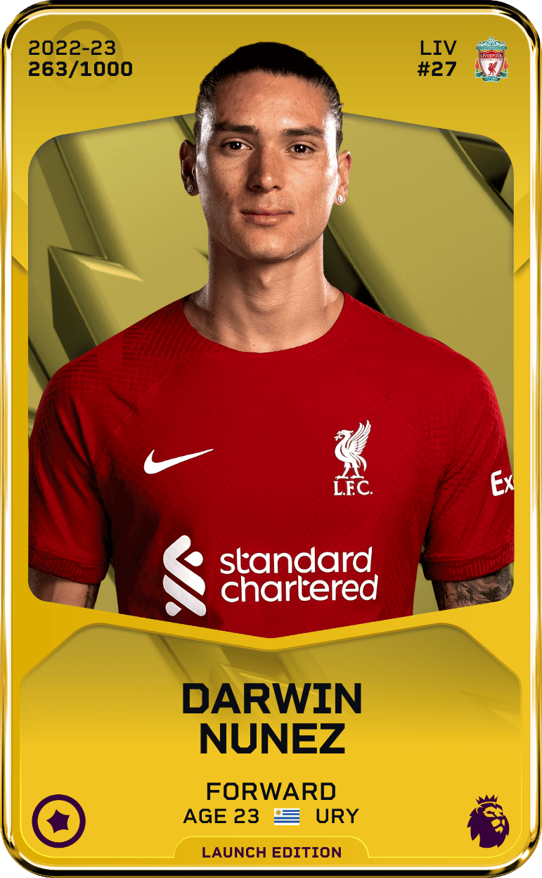 Darwin Nunez 2022-23 • Limited 263/1000
