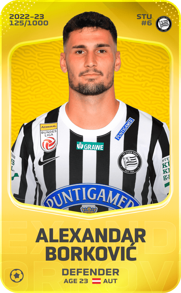 Alexandar Borković 2022-23 • Limited 125/1000