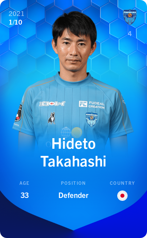 Sorare - Sorare Official - Hideto Takahashi 2021-22 • Super Rare 1/10 - NFT # 91290797827640395824193242999210687279470189638896244218785466825225624653790