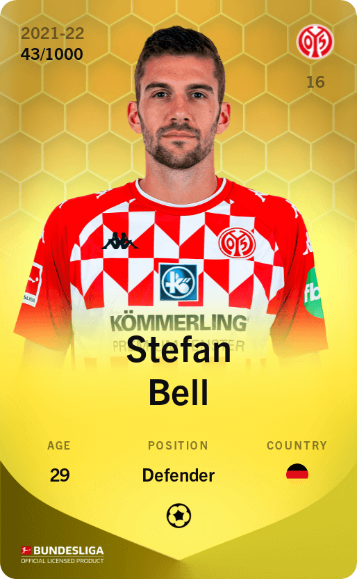Stefan Bell 2021-22 • Limited 43/1000