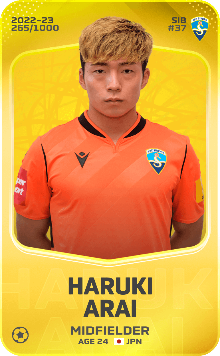 Haruki Arai 2022-23 • Limited 265/1000