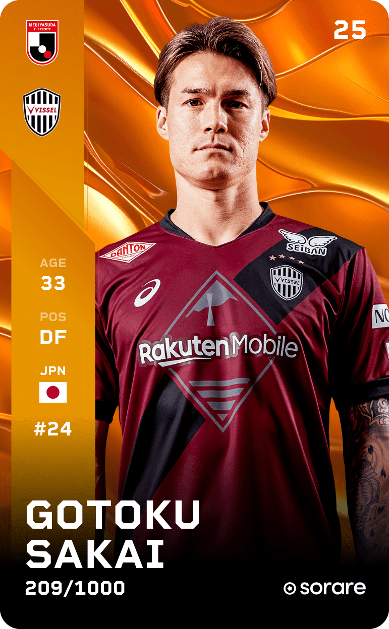 Gotoku Sakai 2025-26 • Limited 209/1000