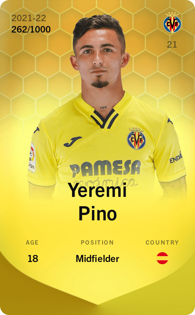 Yeremi Pino 2021-22 • Limited 262/1000