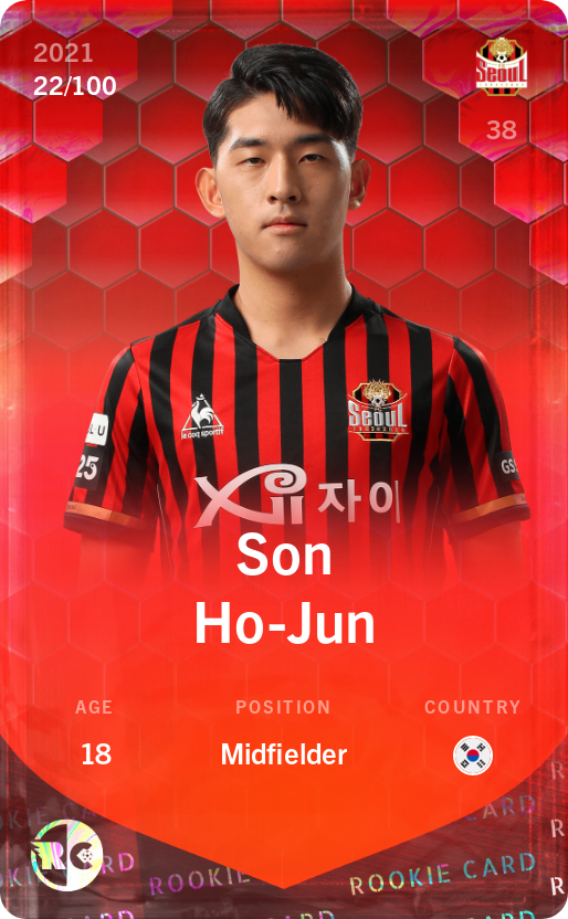 Sorare - Sorare Official - Son Ho-Jun 2021-22 • Rare 22/100 - NFT # 41981118918654468696320076166155416951542073718912728880804500529157757999094