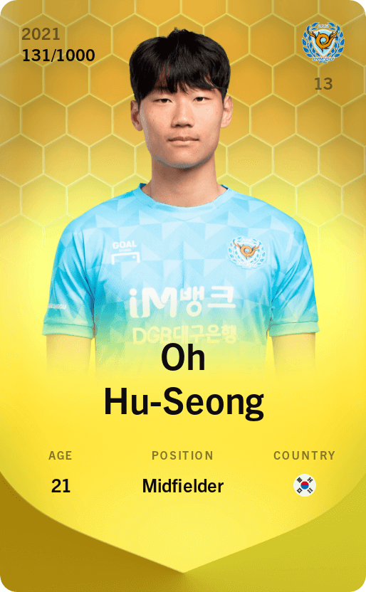 Oh Hu-Seong 2021-22 • Limited 131/1000
