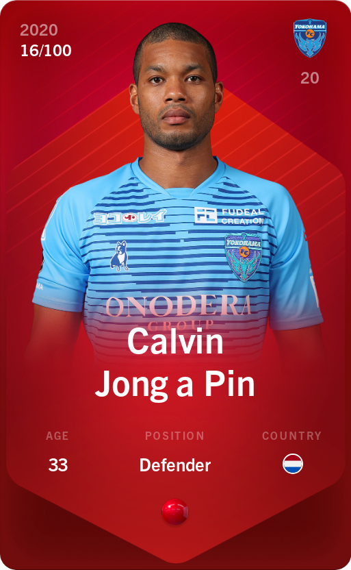 Sorare - Sorare Official - Calvin Jong a Pin 2020-21 • Rare 16/100 - NFT # 26827468029087913897541330434697954891412605426740391316072345111698861655931
