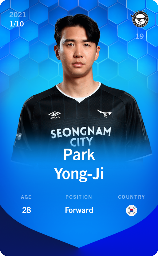 Sorare - Sorare Official - Park Yong-Ji 2021-22 • Super Rare 1/10 - NFT # 75211202407675516511120724744838842068371194263014617062120602372489577288234