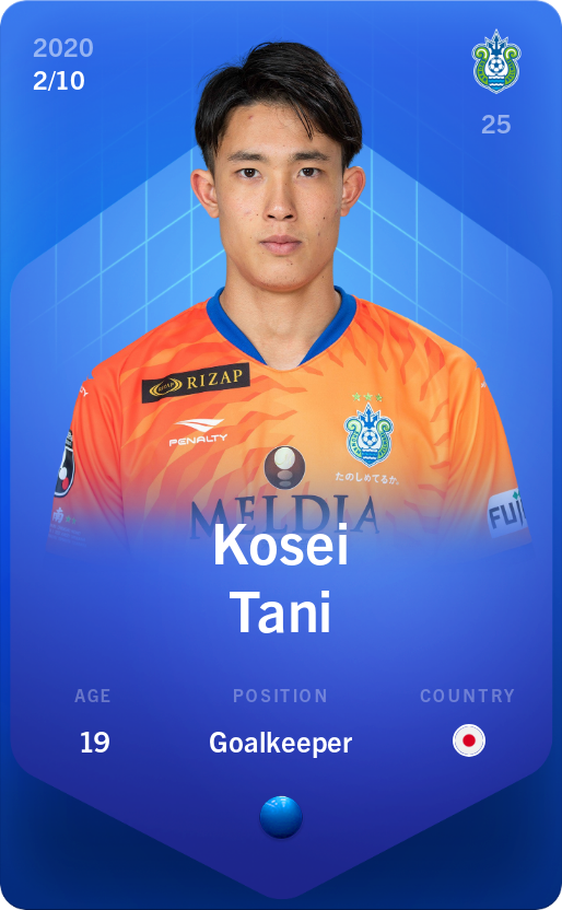 Sorare - Sorare Official - Kosei Tani 2020-21 • Super Rare 2/10 - NFT # 98960112785143613163103349825461263608560769972670701895555790734811435326329