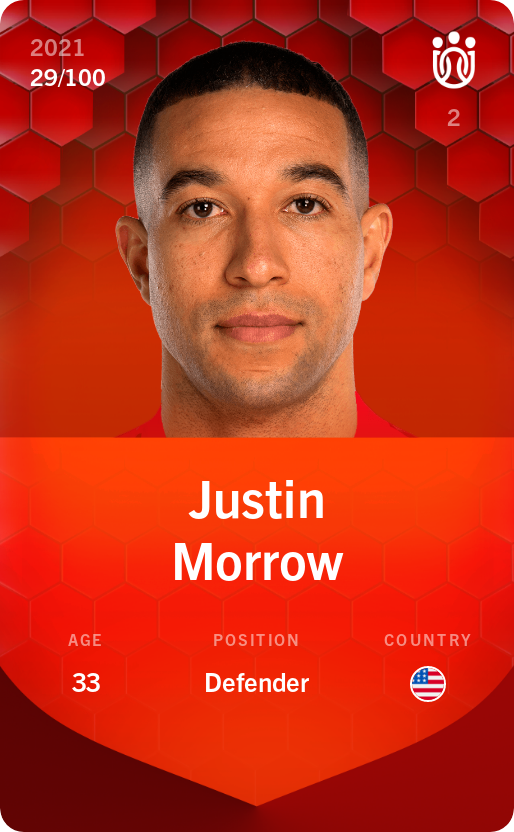 Sorare - Sorare Official - Justin Morrow 2021-22 • Rare 29/100 - NFT # 49973607389457323625642249451987064556558573417366683060413235224730872522472