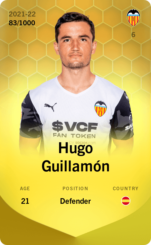 Hugo Guillamón 2021-22 • Limited 83/1000