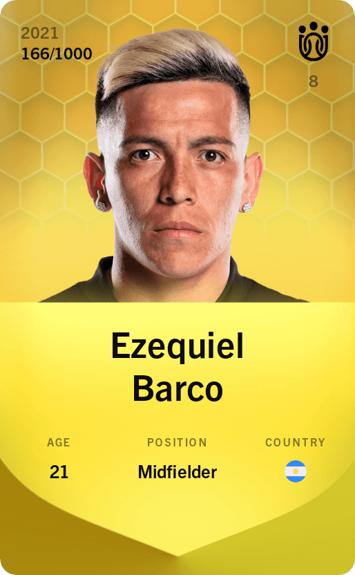 Ezequiel Barco 2021-22 • Limited 166/1000