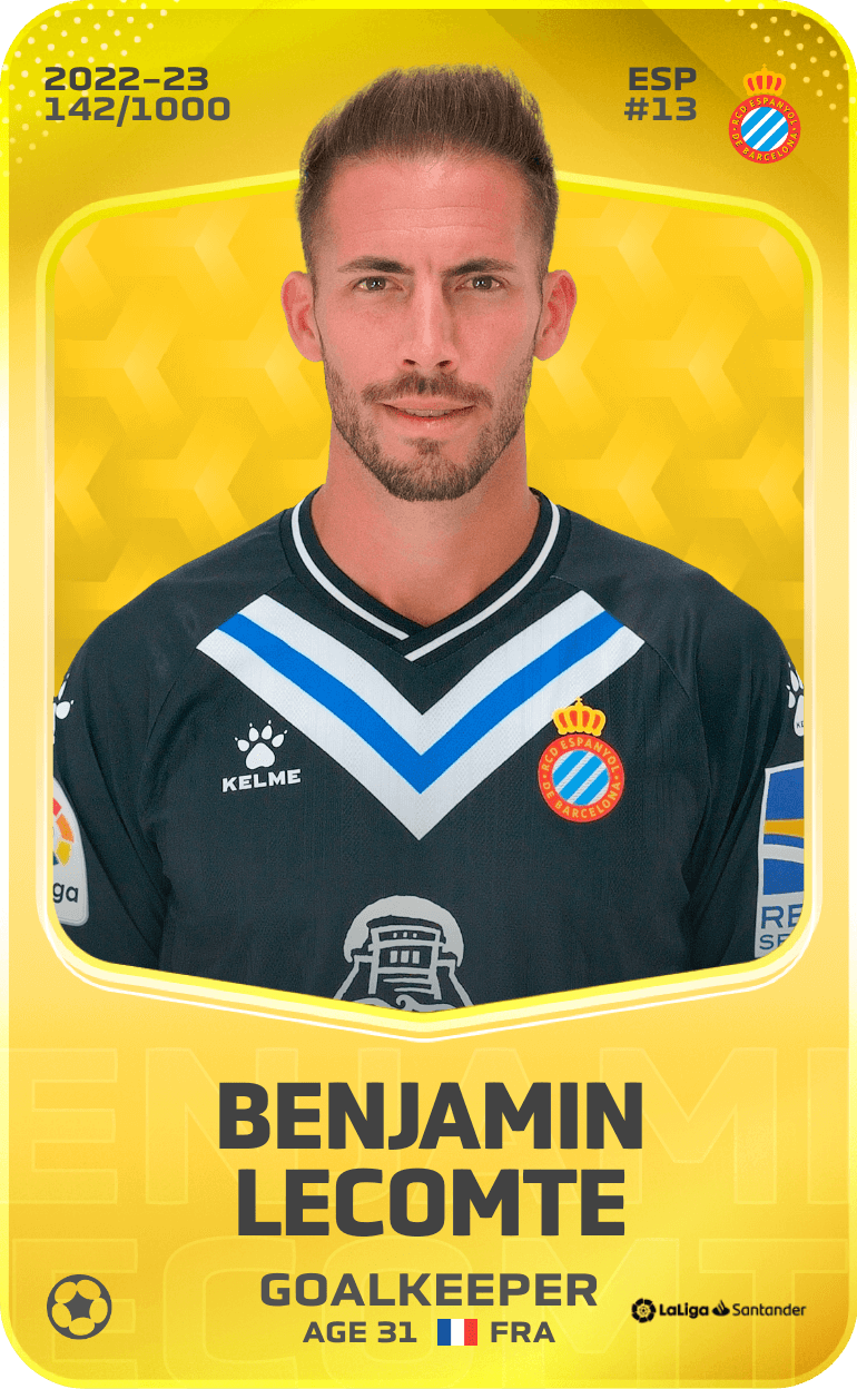 Benjamin Lecomte 2022-23 • Limited 142/1000