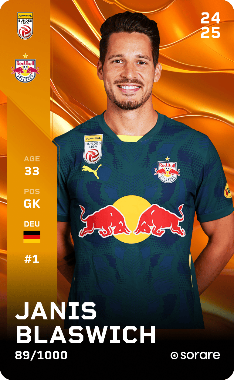 Janis Blaswich 2024-25 • Limited 89/1000