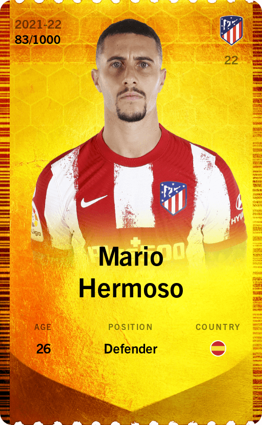 Mario Hermoso 2021-22 • Limited 83/1000