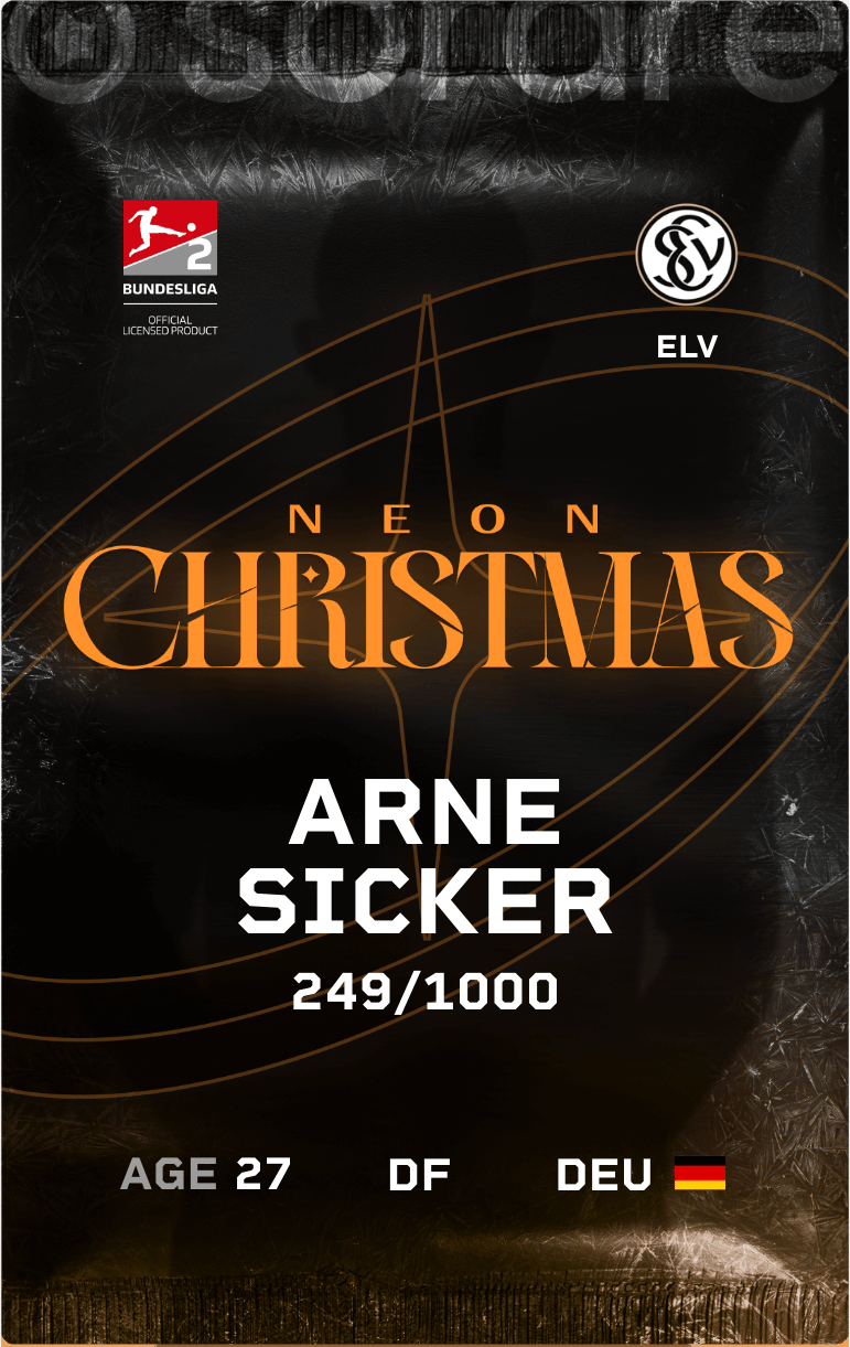 Arne Sicker 2024-25 • Limited 249/1000
