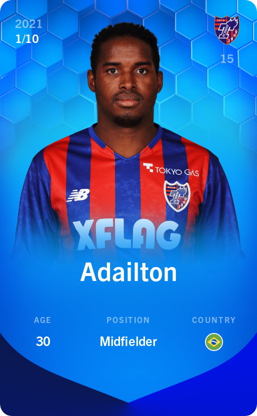 Sorare - Sorare Official - Adailton 2021-22 • Super Rare 1/10 - NFT # 100175758292634630179722962429521955434511604744202649957403793212534833850451