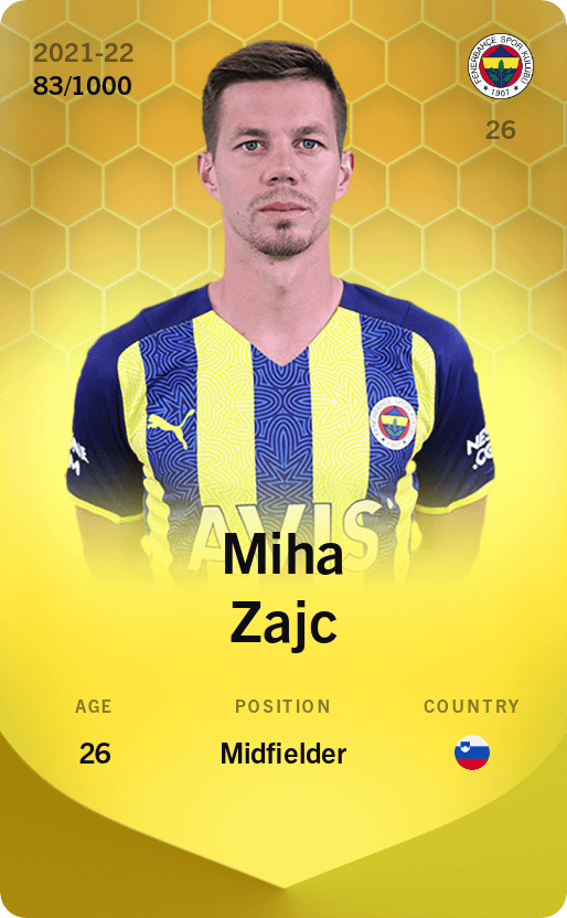 Miha Zajc 2021-22 • Limited 83/1000
