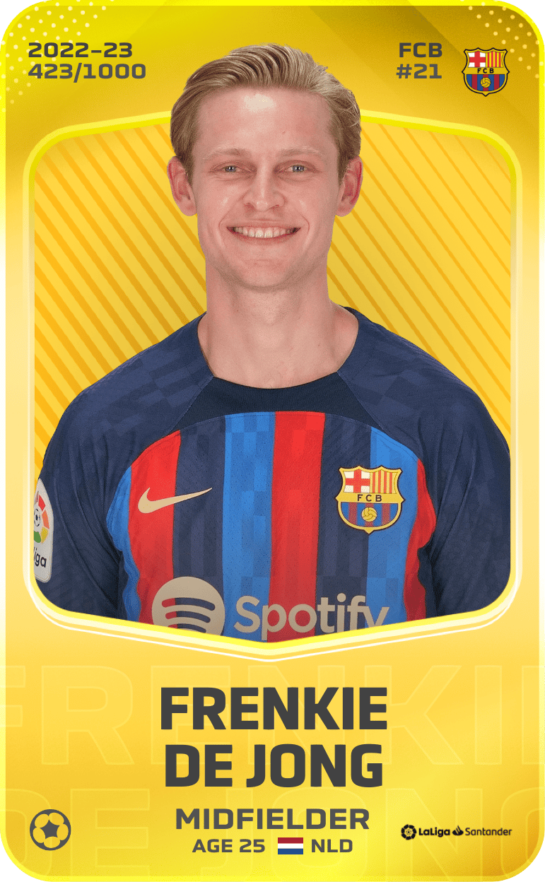 Frenkie de Jong 2022-23 • Limited 423/1000