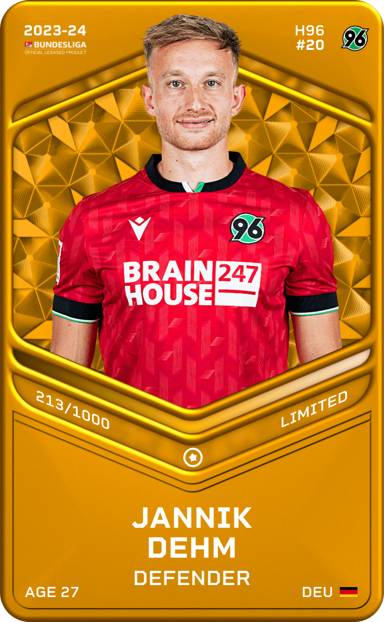 Jannik Dehm 2023-24 • Limited 213/1000