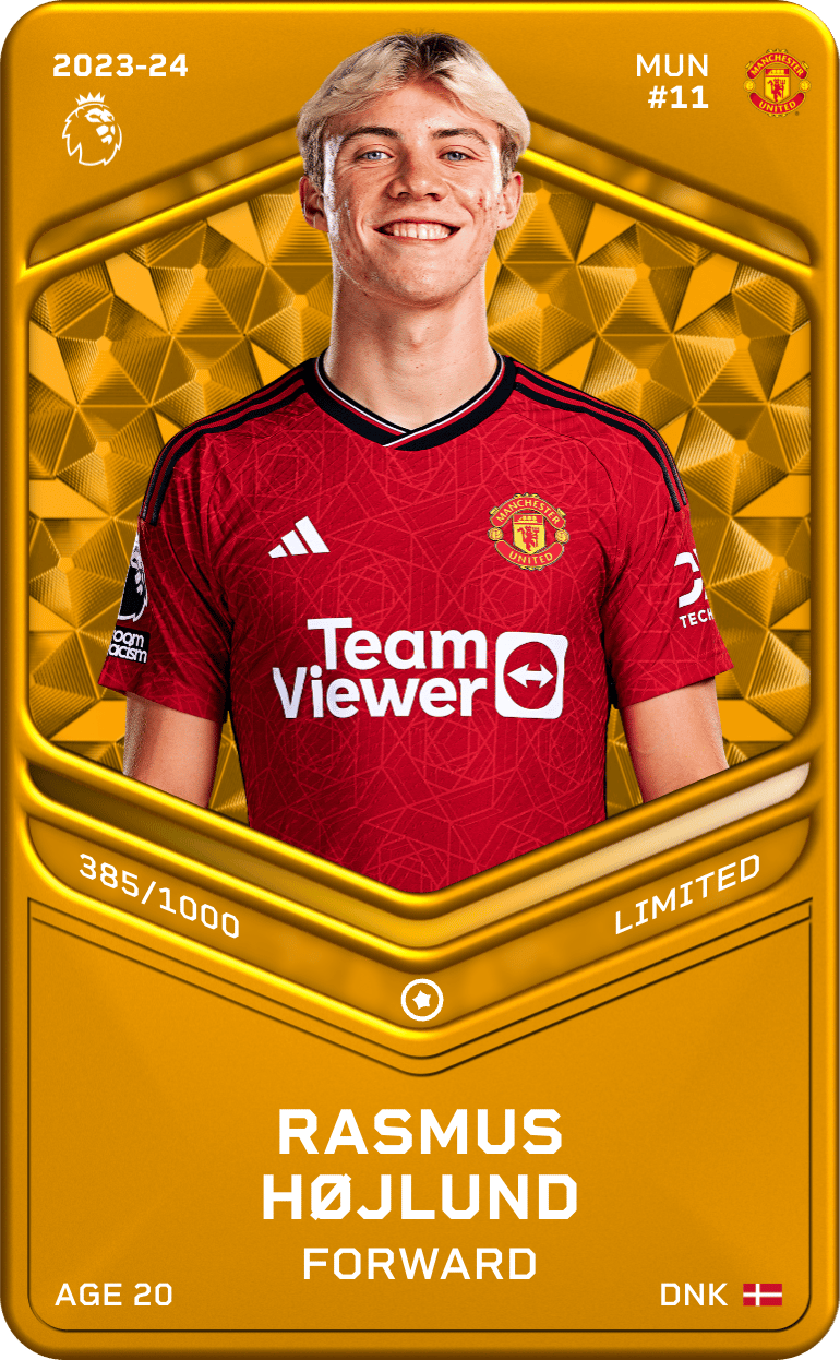 Rasmus Højlund 2023-24 • Limited 385/1000