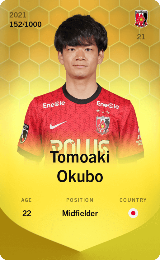 Tomoaki Okubo 2021-22 • Limited 152/1000