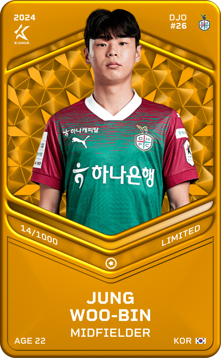 Jung Woo-Bin 2024-25 • Limited 14/1000