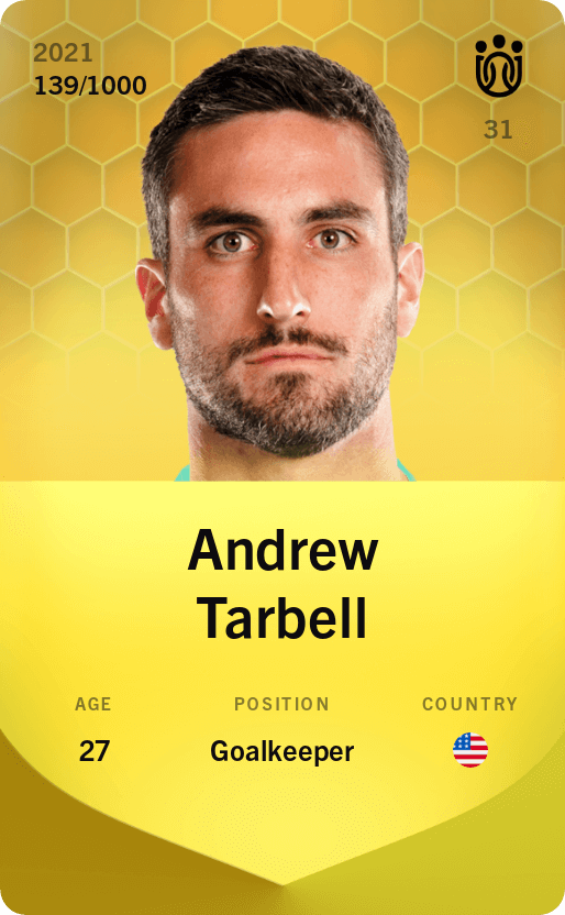 Andrew Tarbell 2021-22 • Limited 139/1000