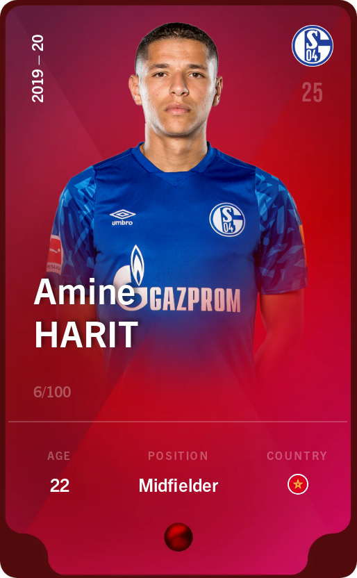 Sorare - Sorare Official - Amine Harit 2019-20 • Rare 6/100 - NFT # 78723230492143060907128236259419741752814771796418425837561095765072060175172