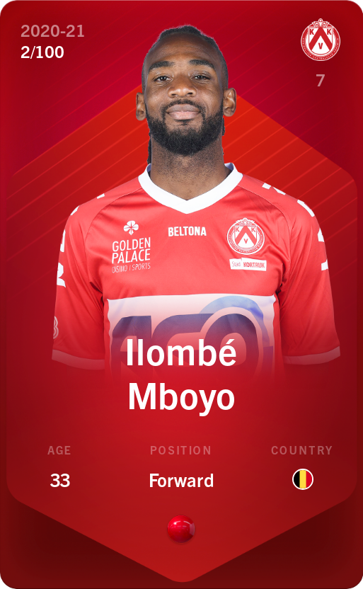Sorare - Sorare Official - Ilombé Mboyo 2020-21 • Rare 2/100 - NFT # 98150326524902023285875596312555819282841996701834856336575680604131981576961