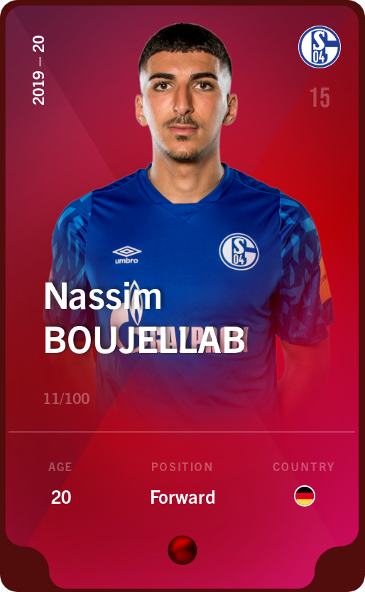 Sorare - Sorare Official - Nassim Boujellab 2019-20 • Rare 11/100 - NFT # 22841461575906074563316033684968322195669024525577425770942111179114935516020