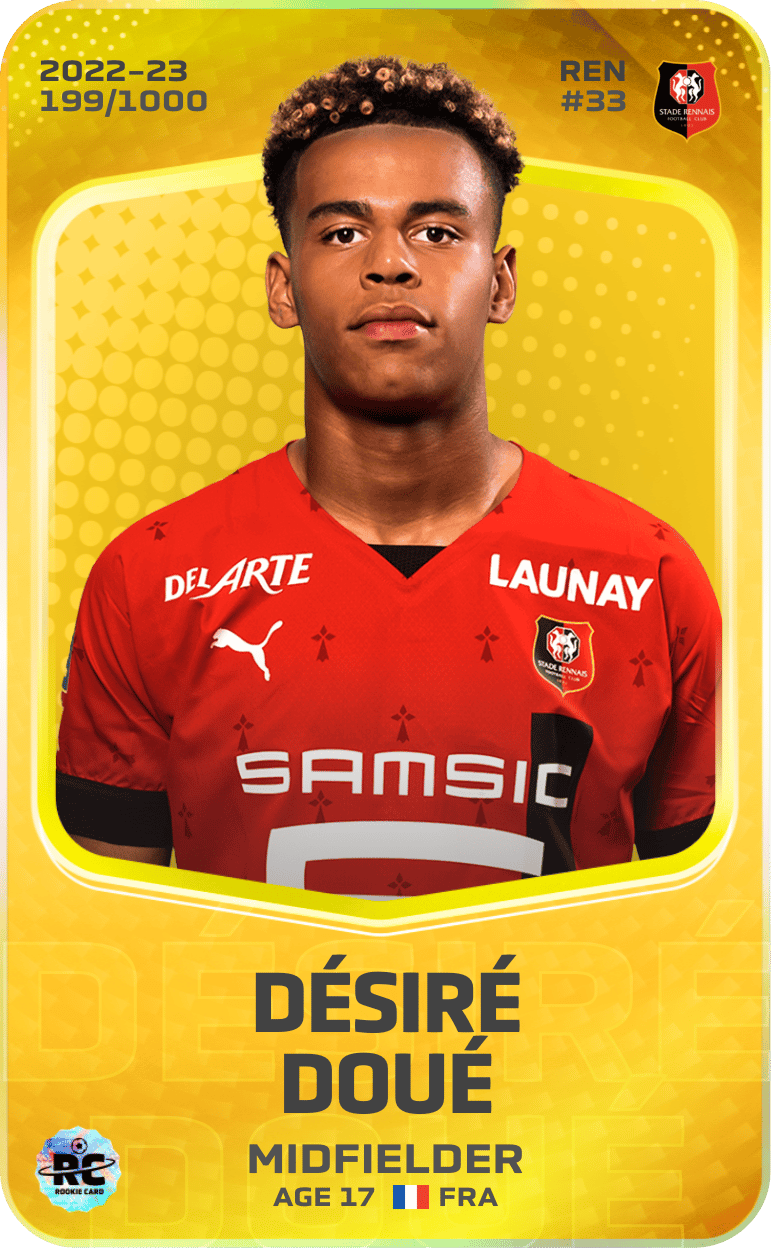 Désiré Doué 2022-23 • Limited 199/1000