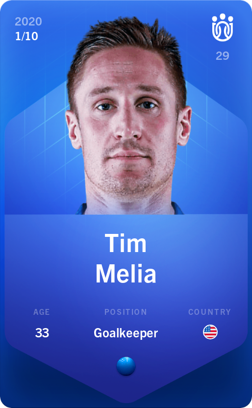 Sorare - Sorare Official - Tim Melia 2020-21 • Super Rare 1/10 - NFT # 104481015233526636467020094455210156172110946162457281214361932748496257725731
