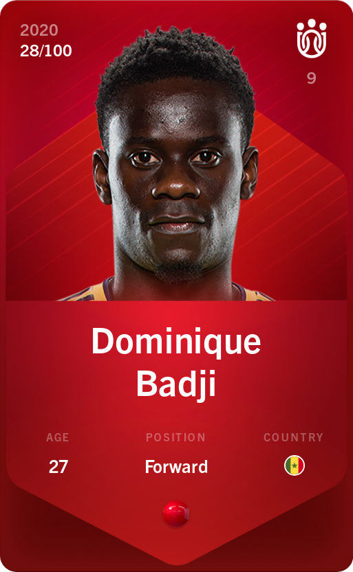 Sorare - Sorare Official - Dominique Badji 2020-21 • Rare 28/100 - NFT # 104438572659077646001023534731760689293994435500765460559520435202414104349782