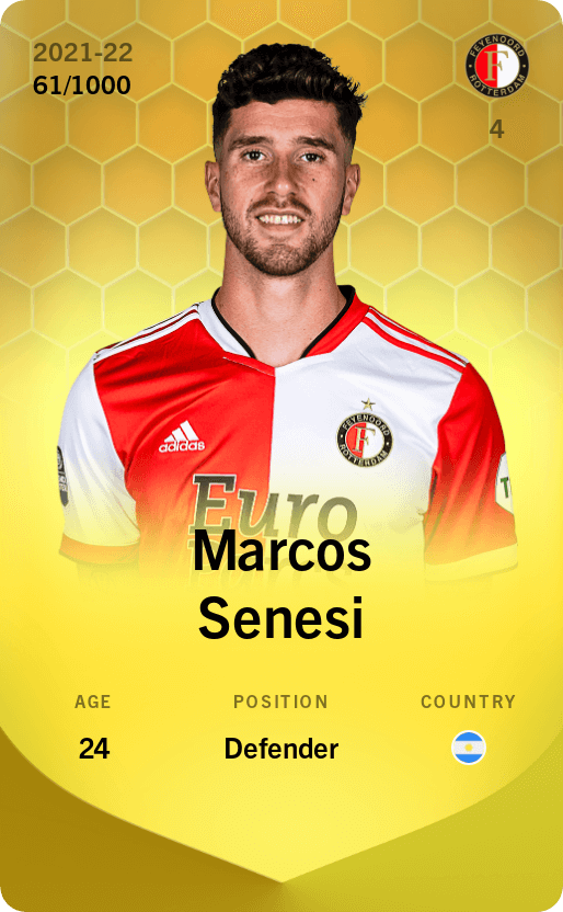 Marcos Senesi 2021-22 • Limited 61/1000