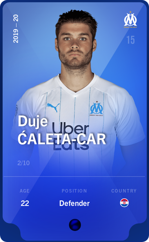 Sorare - Sorare Official - Duje Ćaleta-Car 2019-20 • Super Rare 2/10 - NFT # 77456268311981666871815335832308869154675149542206586167752081744662586375734