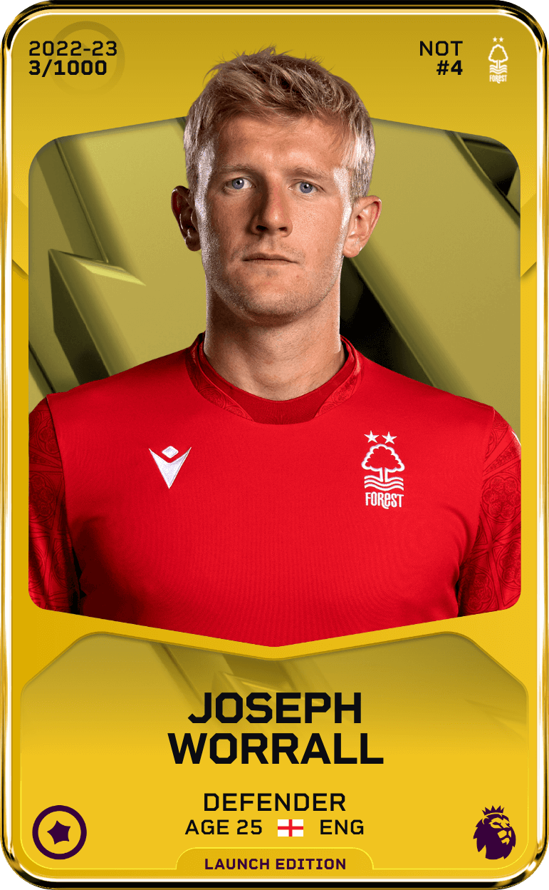 Joseph Worrall 2022-23 • Limited 3/1000