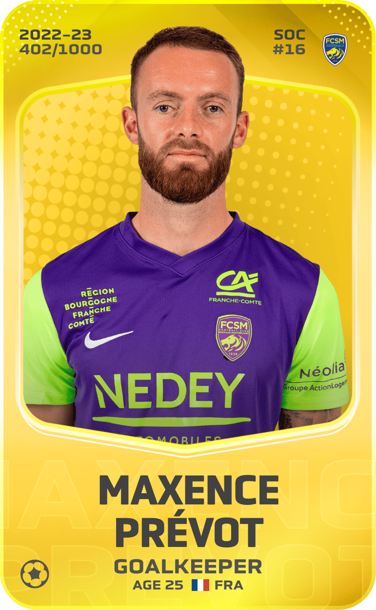 Maxence Prévot 2022-23 • Limited 402/1000