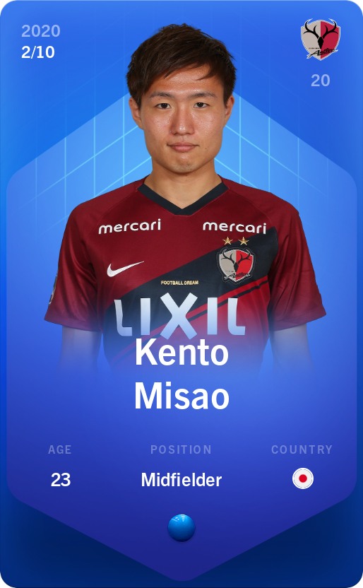 Sorare - Sorare Official - Kento Misao 2020-21 • Super Rare 2/10 - NFT # 1108326735944025978846682677872314725398999544403998331385296907262153614977