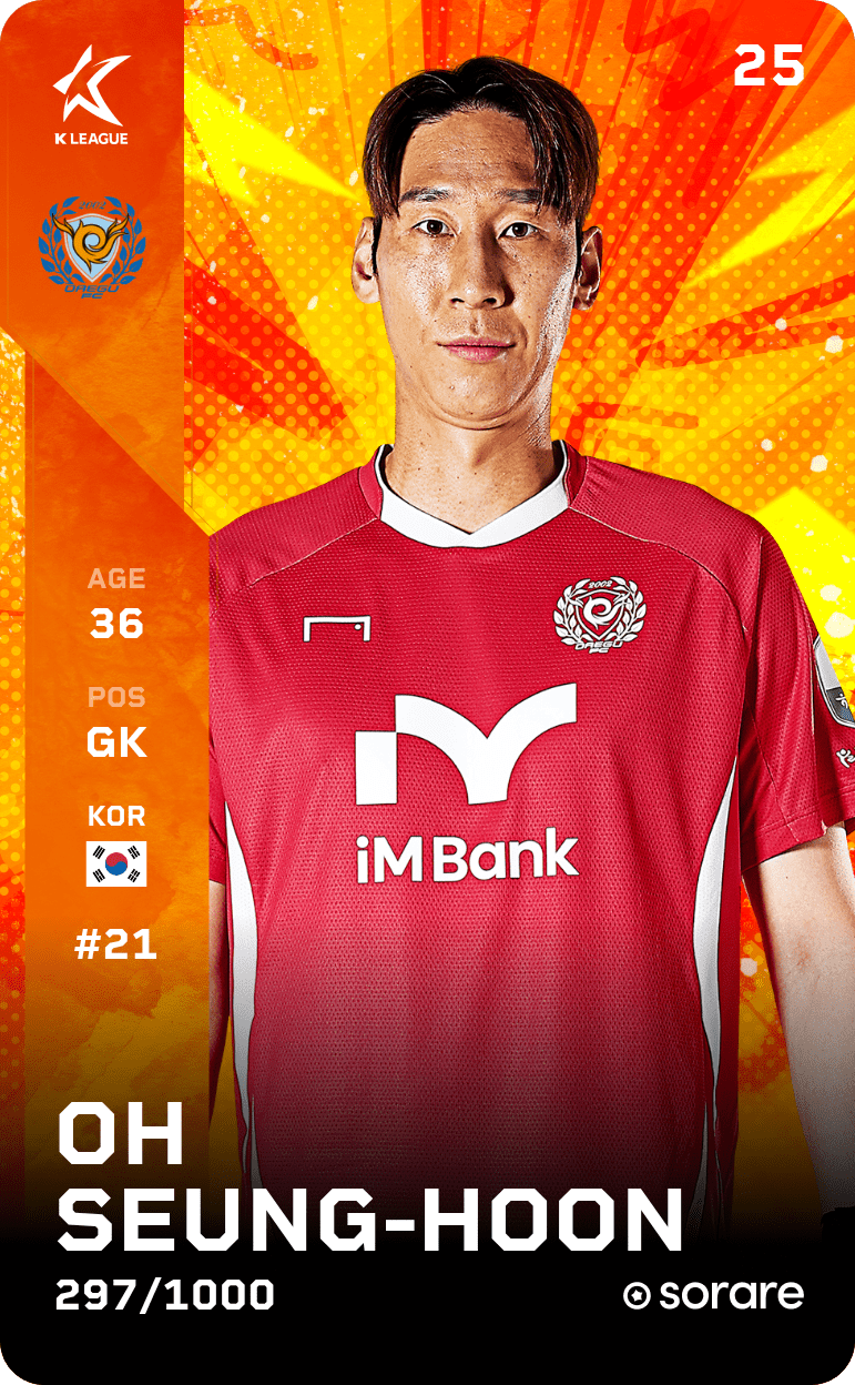 Oh Seung-Hoon 2025-26 • Limited 297/1000