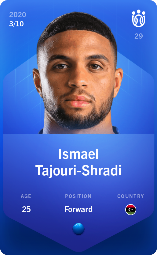 Sorare - Sorare Official - Ismael Tajouri-Shradi 2020-21 • Super Rare 3/10 - NFT # 18022343741144131304033875853764297725918014344341639705349034723099534189223