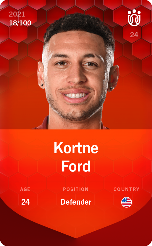 Sorare - Sorare Official - Kortne Ford 2021-22 • Rare 18/100 - NFT # 52807359345196483346384497092179638449218118423870374577498462458645062135927