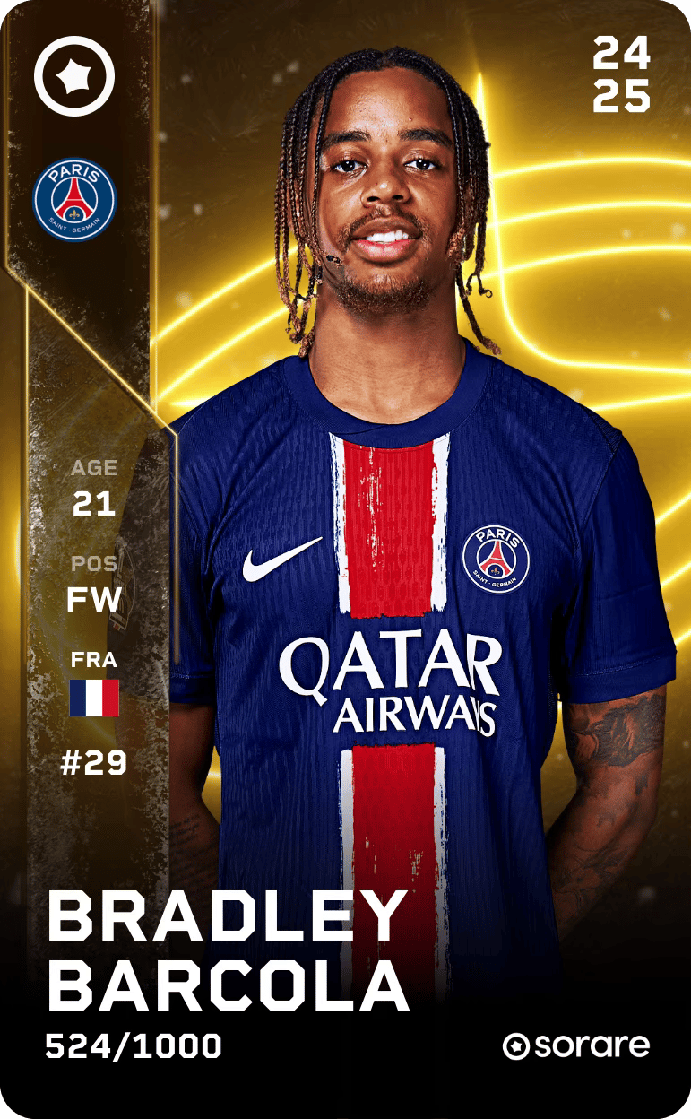 Bradley Barcola 2024-25 • Limited 524/1000