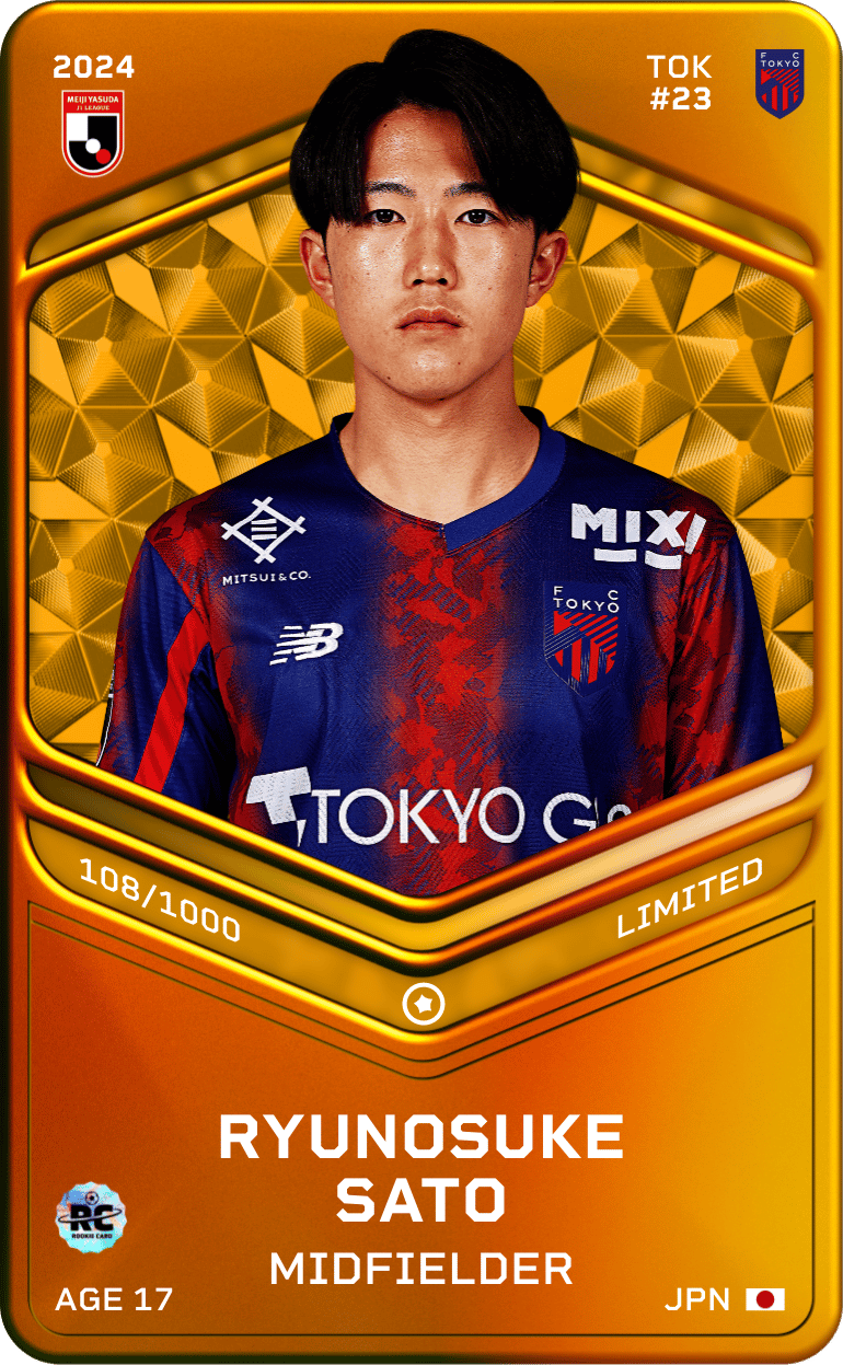 Ryunosuke Sato 2024-25 • Limited 108/1000
