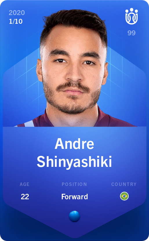 Sorare - Sorare Official - Andre Shinyashiki 2020-21 • Super Rare 1/10 - NFT # 77892153737302608985834208013920043104043408608224460374821669030643623605014