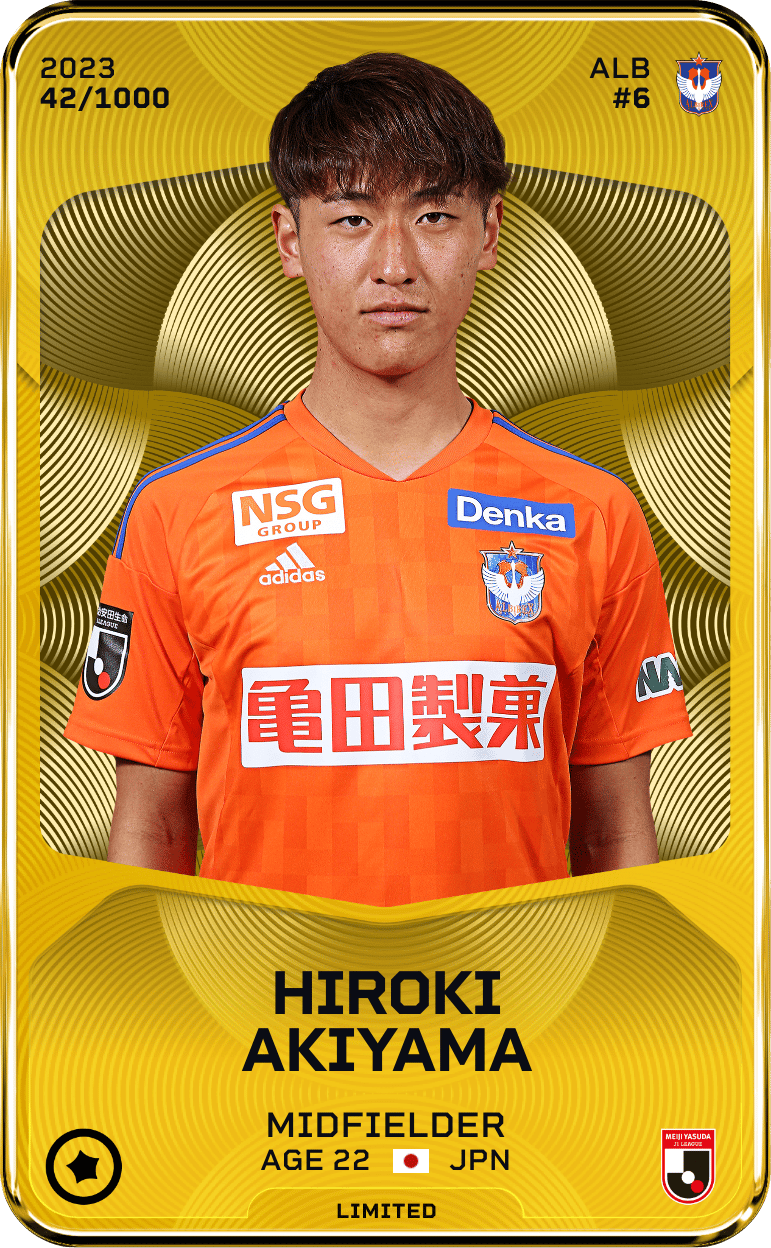 Hiroki Akiyama 2023-24 • Limited 42/1000