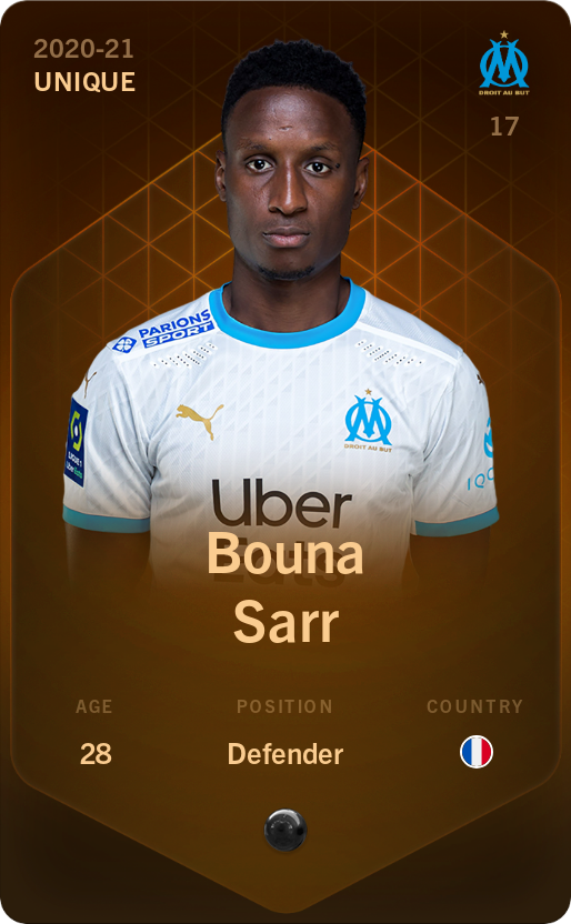 Sorare - Sorare Official - Bouna Sarr 2020-21 • Unique - NFT # 85044128180881991246526622430232056333605437103891614767842214815877157464825