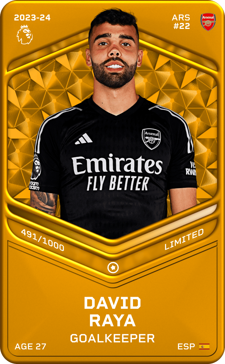 David Raya 2023-24 • Limited 491/1000