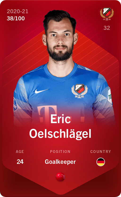 Sorare - Sorare Official - Eric Oelschlägel 2020-21 • Rare 38/100 - NFT # 87759436197783119720303729458278569185553290978544475654121223774010892482007